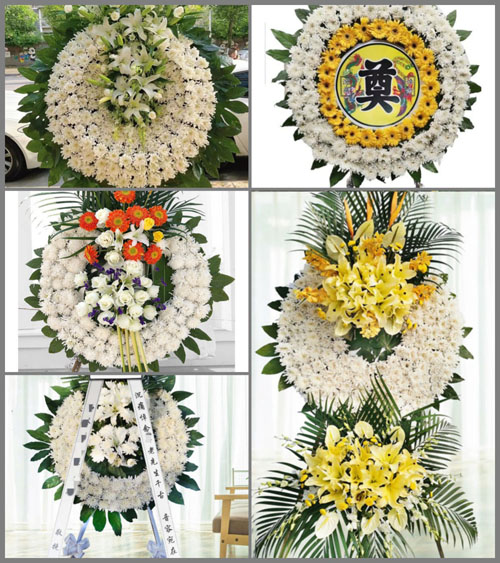 安徽池州市贵池区梅村镇栗坑村花圈速递